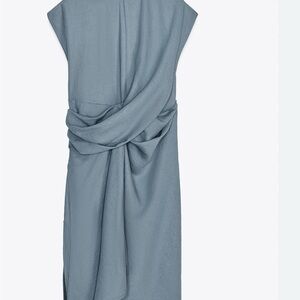 Zara Backless Blue Women's Dress